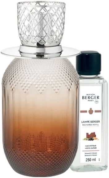 Maison Berger Paris Katalytická lampa Evanescence, červenohnědá + náplň Mystická kůže, 250 ml