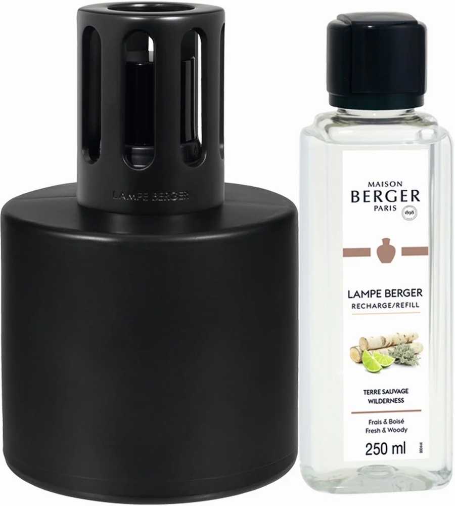 Maison Berger Paris Katalytická lampa Illusion, černá + náplň Divočina, 250 ml