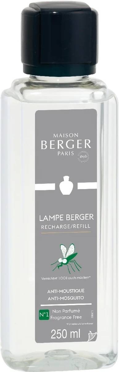 Maison Berger Paris Dárková sada: katalytická lampa Glacon, matná + neparfémovaná náplň Proti komárům, 250 ml