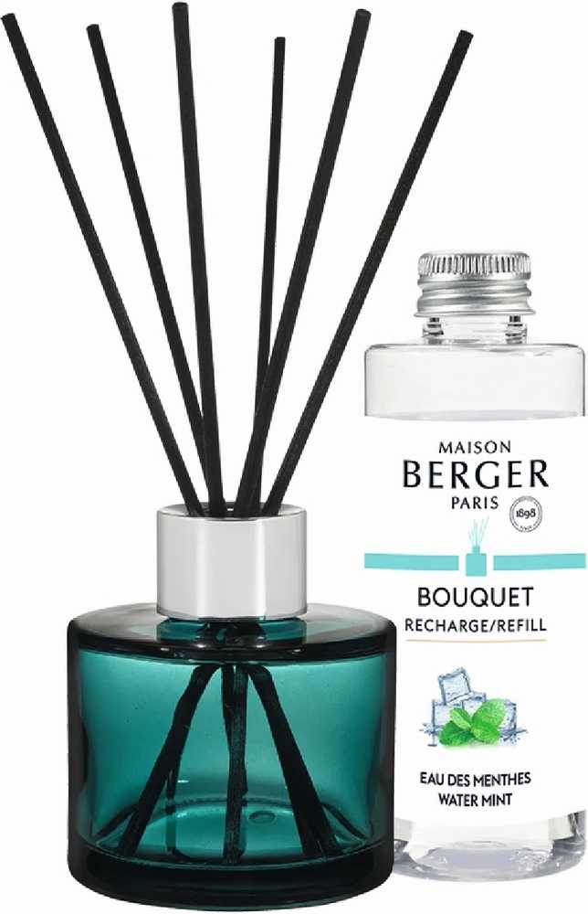 Maison Berger Paris Difuzér Mini Summer, zelený + náplň Voda z máty, 90 ml