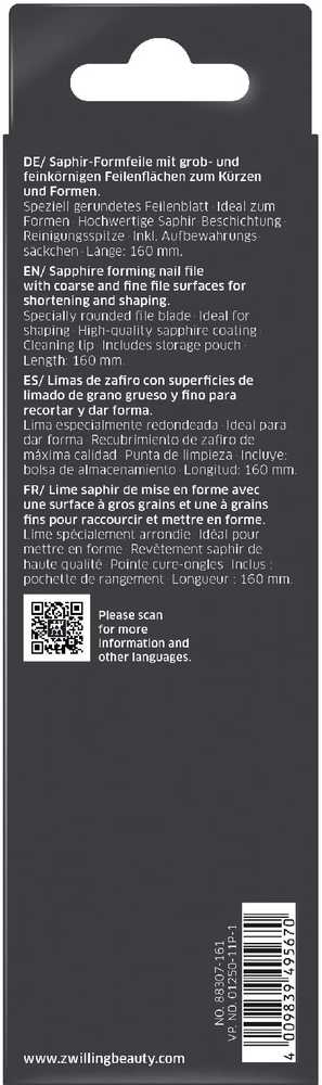 Zwilling Tvarovací safírový pilník Classic Inox, 16 cm, bílý