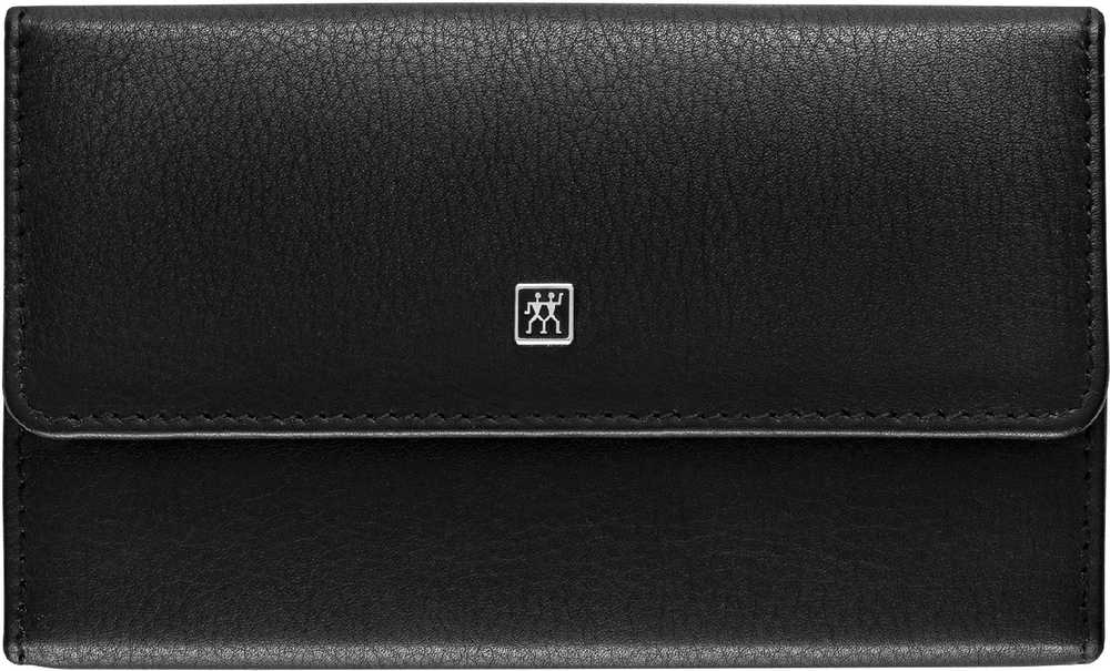 Zwilling Pánská manikúra Premium Black s nůžkami a štípátkem, čená kůže, 5 ks