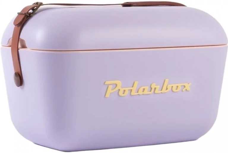 Polarbox Chladicí box Classic 20 l, fialová/žlutý nápis