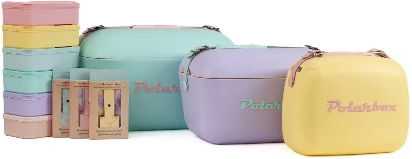 Polarbox Chladicí box POP Summer style, 6 l, nebesky modrá/fialová