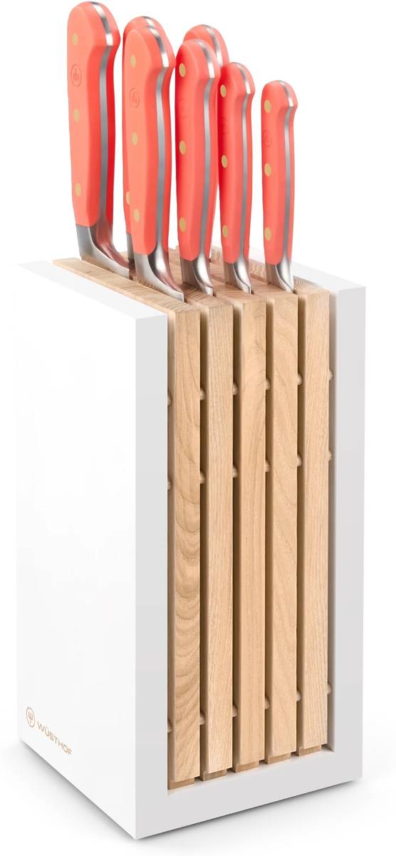 Wüsthof Classic Colour Coral Peach Blok na nože se 7 noži, 8 ks