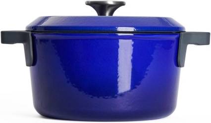 Woll Iron Litinový hrnec s poklicí, modrý, 20 cm