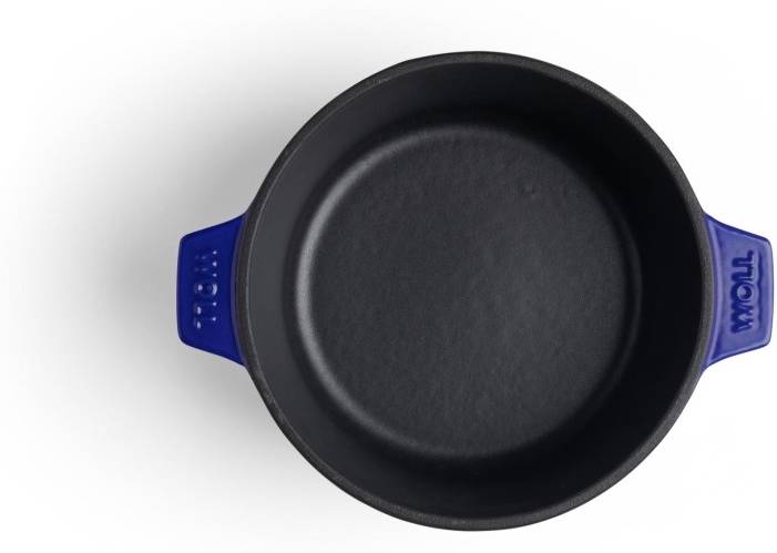 Woll Iron Litinový hrnec s poklicí, modrý, 20 cm