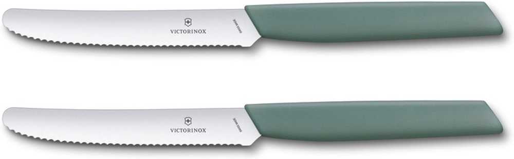 Victorinox Sada 2 nožů na rajčata Swiss Modern šalvějově zelená