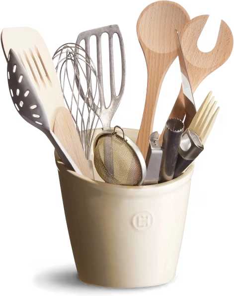 Emile Henry Clay Nádoba na kuchyňské náčiní slonová kost Clay