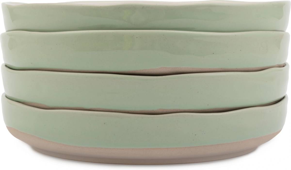 Jamie Oliver Sada kameninových misek, zelená, 22 cm, 4 ks