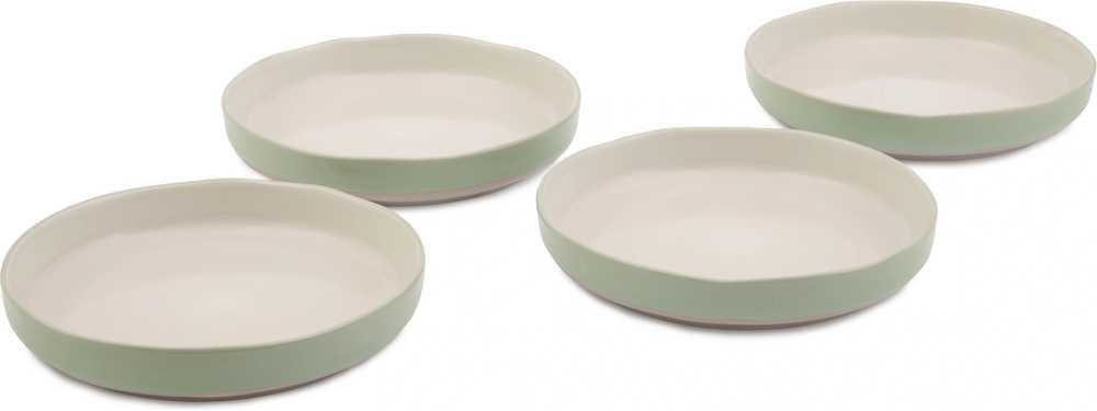 Jamie Oliver Sada kameninových misek, zelená, 22 cm, 4 ks
