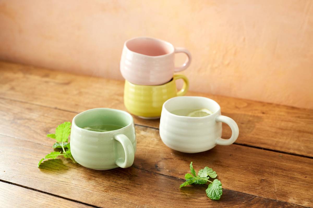 Jamie Oliver Kameninový hrnek, růžová, 375 ml