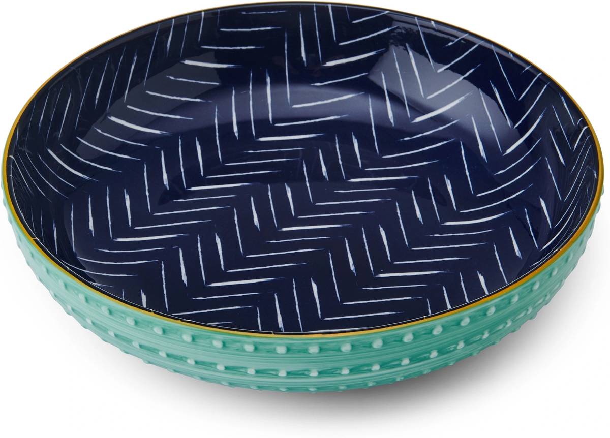 Mikasa Kameninová miska Indigo Chevron, 21 cm