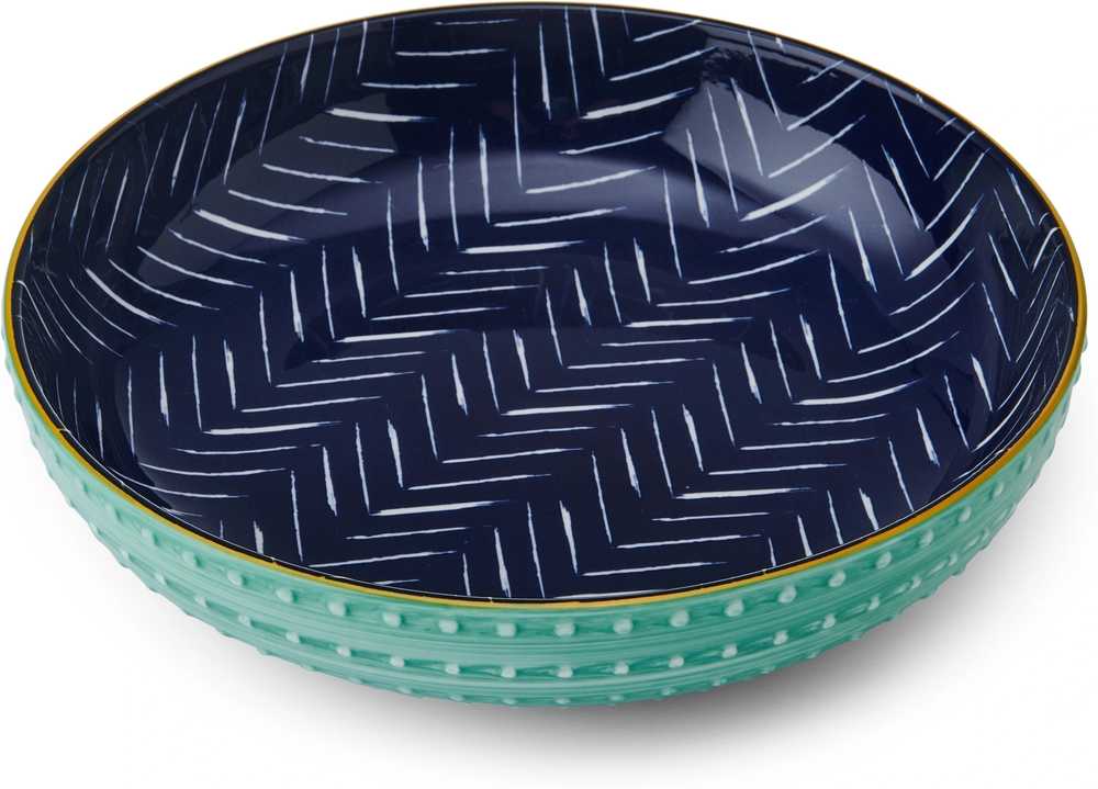 Mikasa Kameninová miska Indigo Chevron, 21 cm