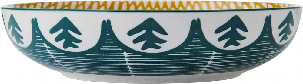 Mikasa Kameninová miska Green Leafy Pattern, 21 cm