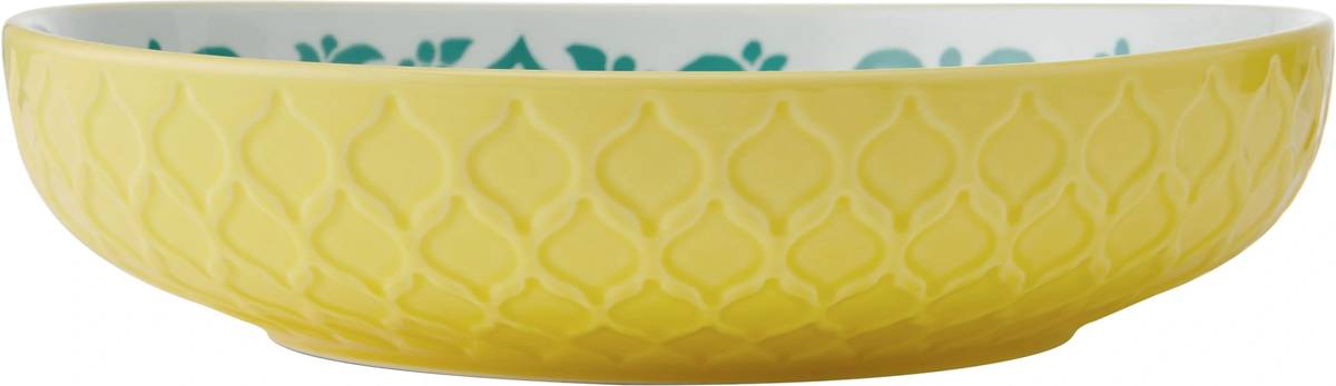 Mikasa Kameninová miska Yellow & Blue Geometric, 21 cm