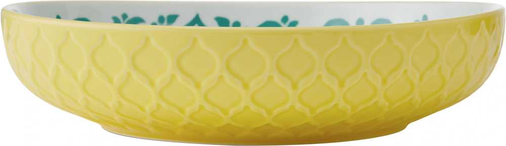 Mikasa Kameninová miska Yellow & Blue Geometric, 21 cm