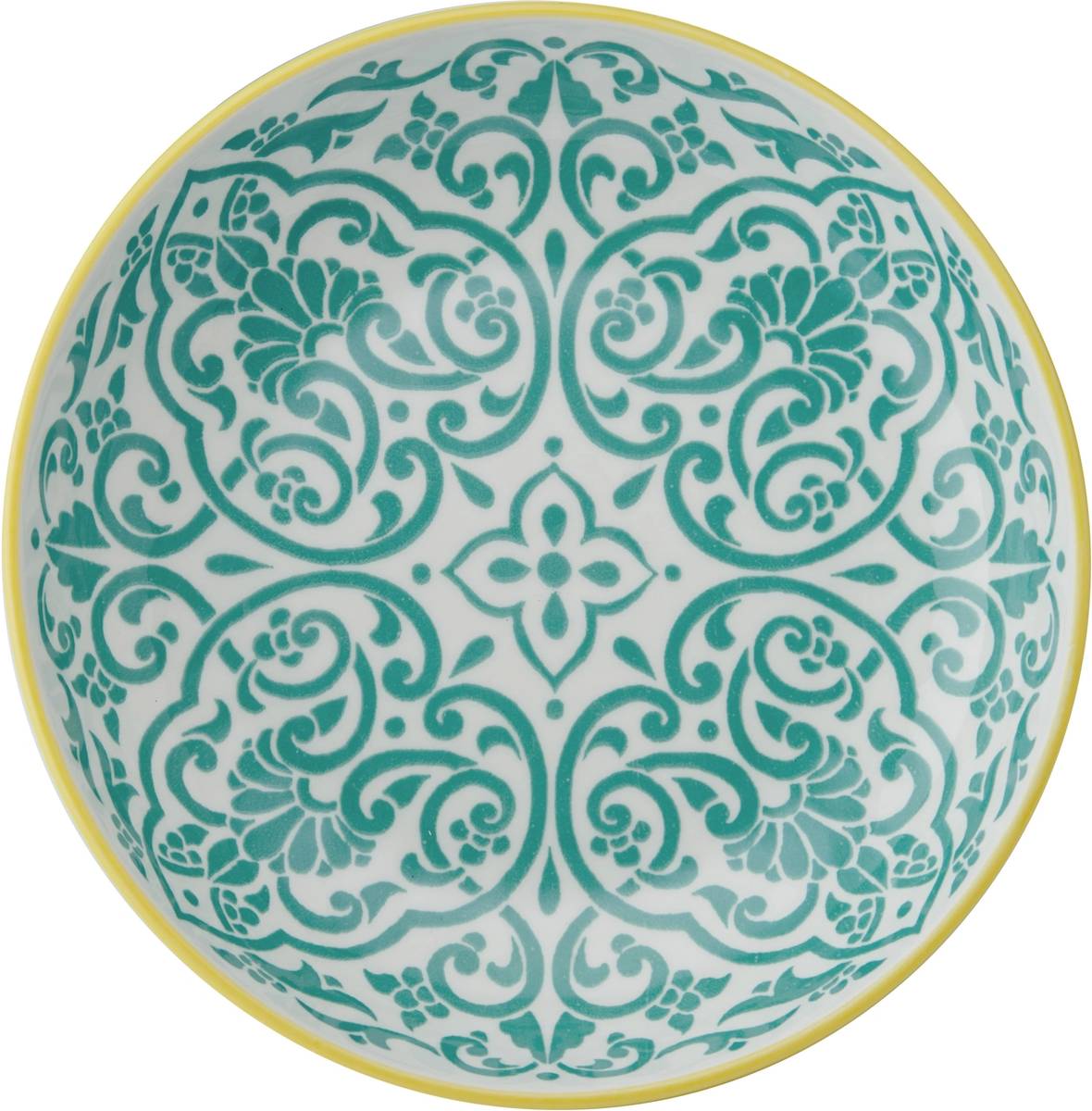 Mikasa Kameninová miska Yellow & Blue Geometric, 21 cm
