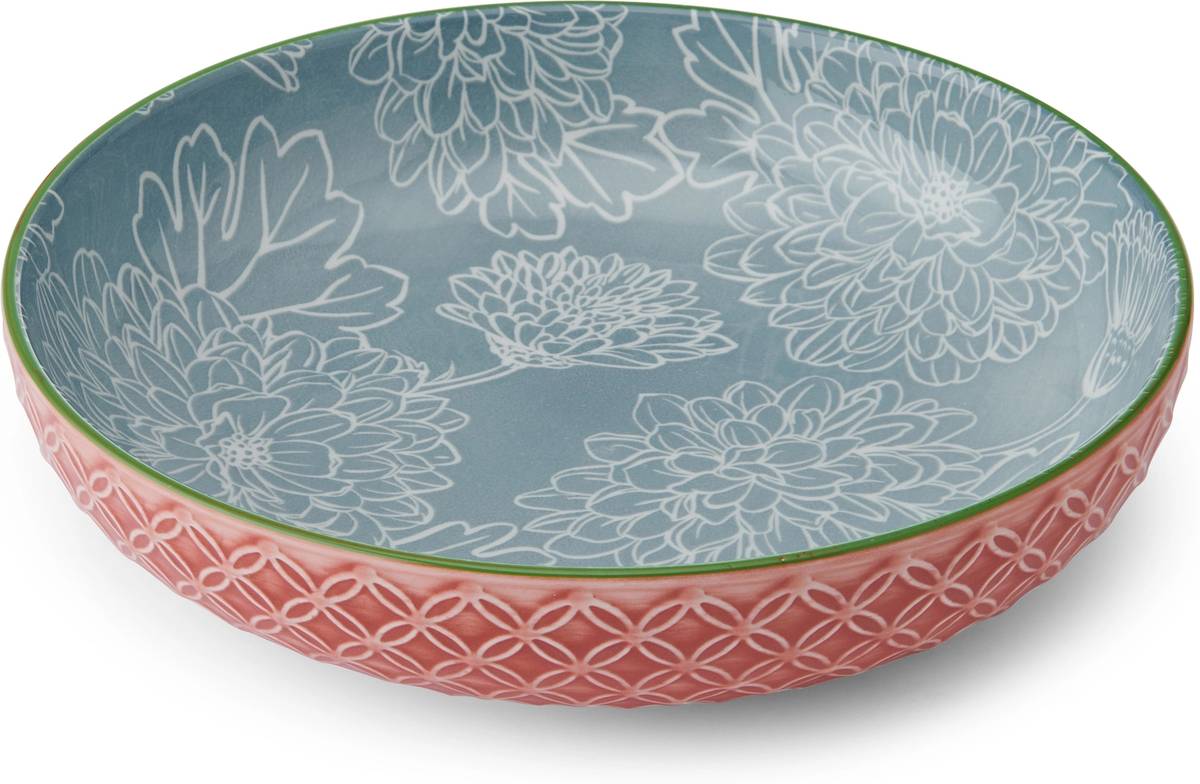 Mikasa Kameninová miska Leaf & Geometric, 21 cm