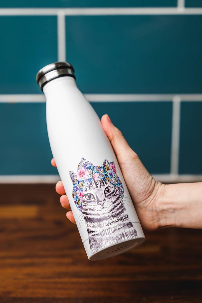 Mikasa Tipperleyhill Láhev na vodu, 500 ml, motiv kočky