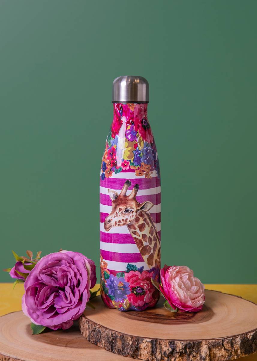 Mikasa Wild at Heart Láhev na vodu, 500 ml, motiv žirafy