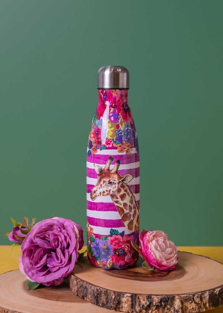 Mikasa Wild at Heart Láhev na vodu, 500 ml, motiv žirafy