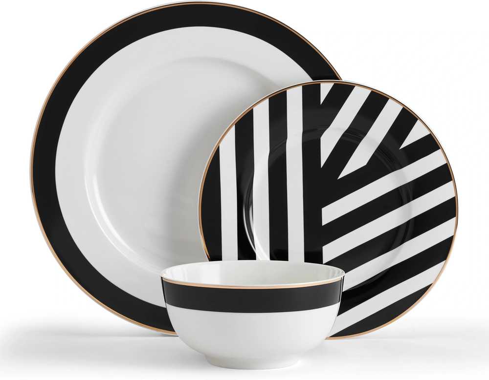 Mikasa Luxe Deco Jídelní sada, 12 ks