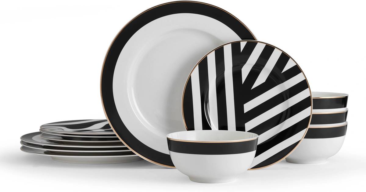 Mikasa Luxe Deco Jídelní sada, 12 ks