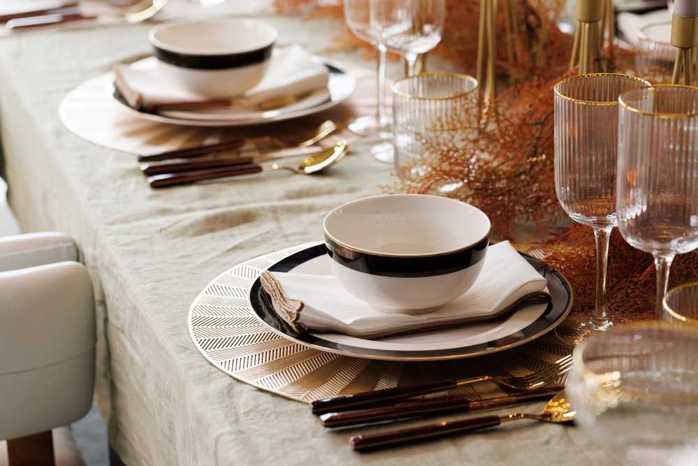 Mikasa Luxe Deco Jídelní sada, 12 ks