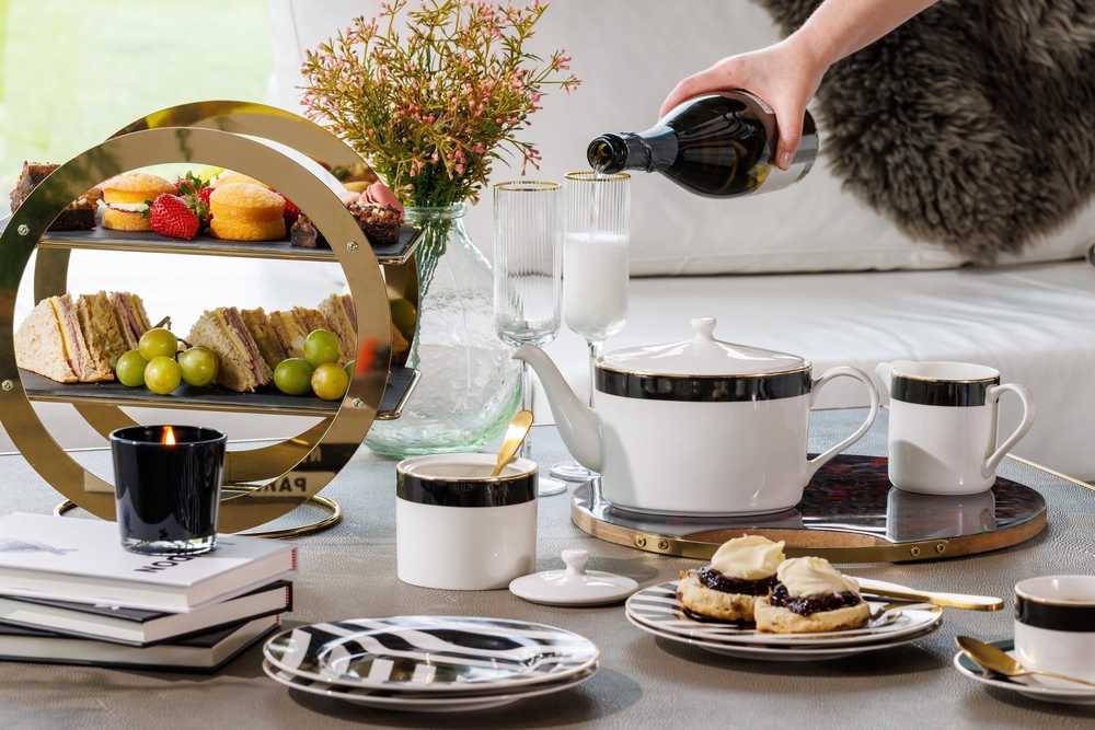 Mikasa Luxe Deco Sada dezertních talířů, 21 cm, 4 ks
