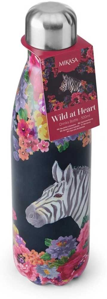 Mikasa Wild at Heart Láhev na vodu, 500 ml, motiv zebry