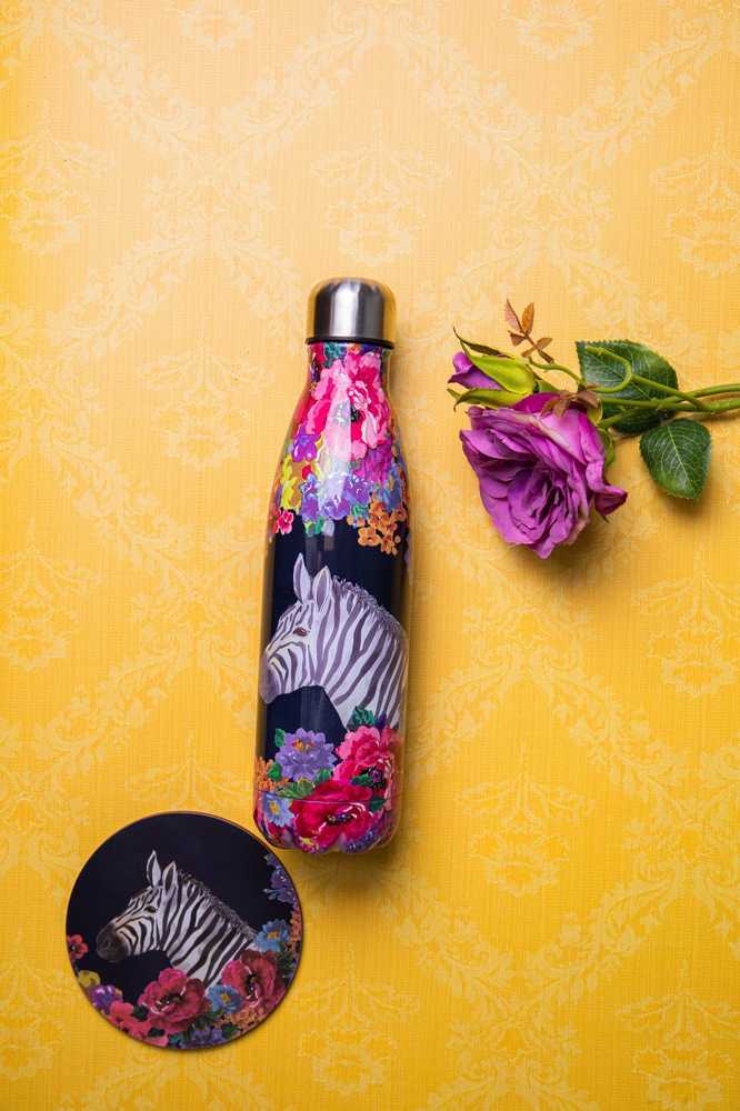 Mikasa Wild at Heart Láhev na vodu, 500 ml, motiv zebry