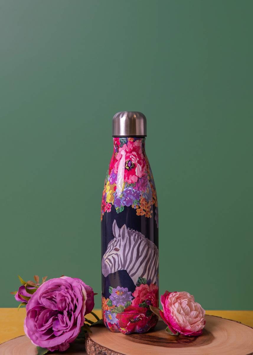 Mikasa Wild at Heart Láhev na vodu, 500 ml, motiv zebry