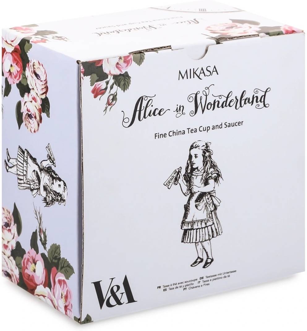 Mikasa V&A Alice In Wonderland Šálek s podšálkem, 220 ml