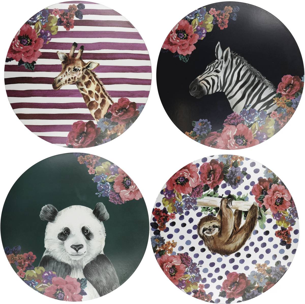 Mikasa Wild at Heart Sada prostírání, 25, cm, 4 ks
