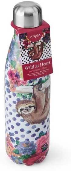 Mikasa Wild at Heart Láhev na vodu, 500 ml, motiv lenochoda
