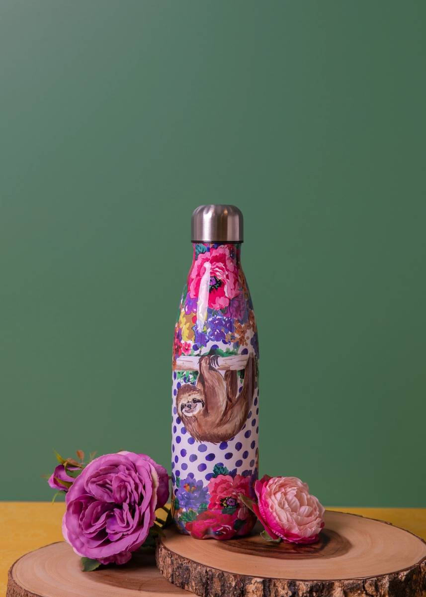 Mikasa Wild at Heart Láhev na vodu, 500 ml, motiv lenochoda