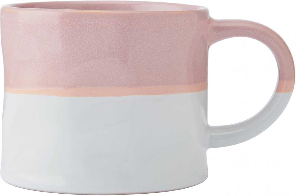 Mikasa Kameninový hrnek Ombre Pink and White, 350 ml
