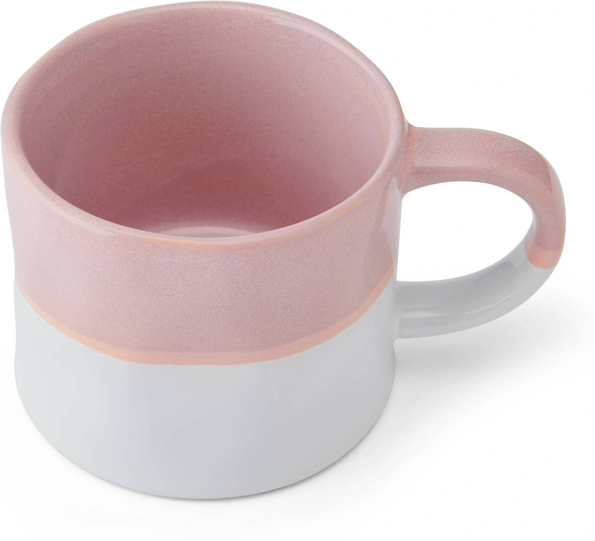 Mikasa Kameninový hrnek Ombre Pink and White, 350 ml