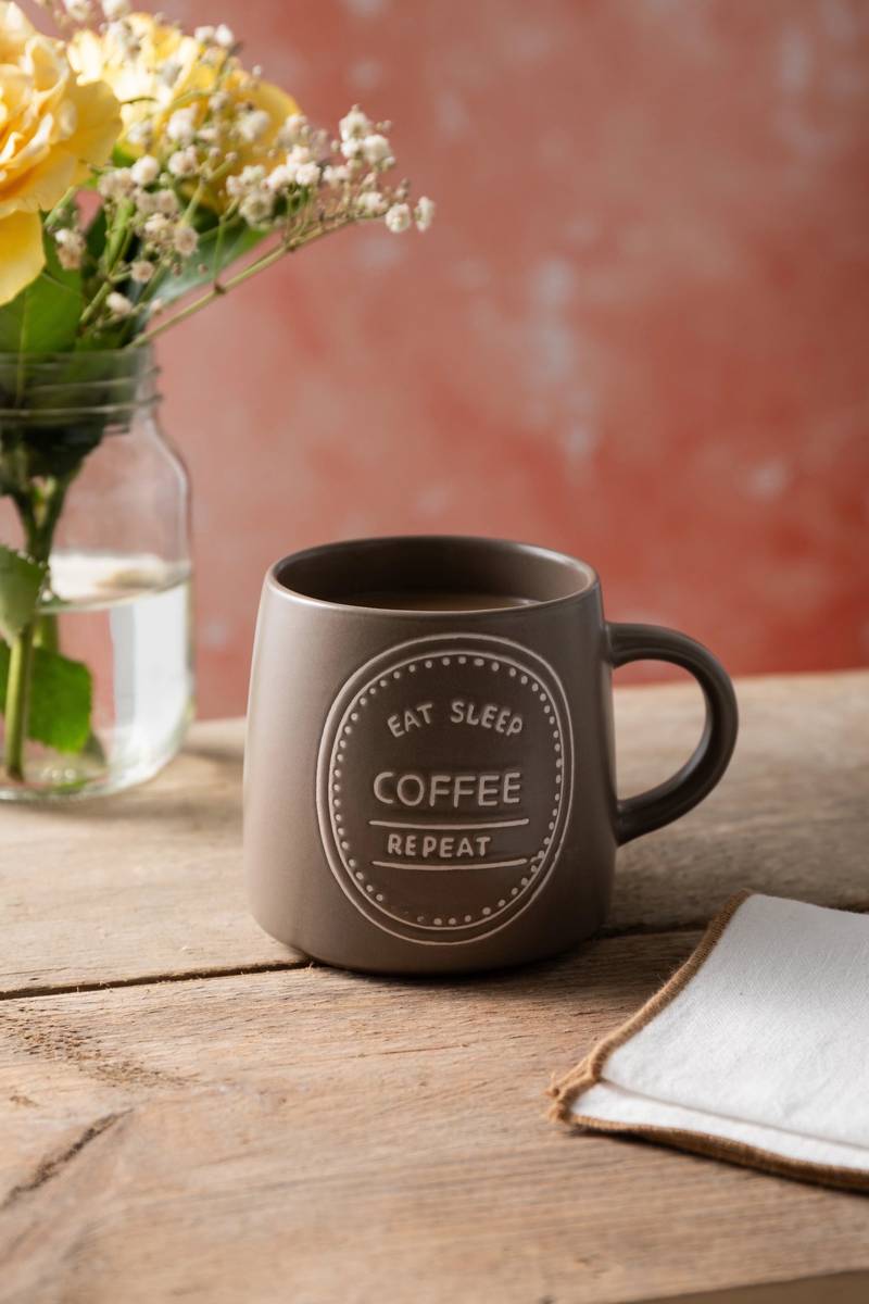 Mikasa Hrnek Eat Sleep Coffee Repeat, 400 ml