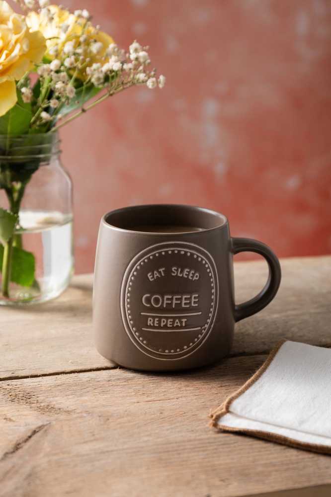Mikasa Hrnek Eat Sleep Coffee Repeat, 400 ml