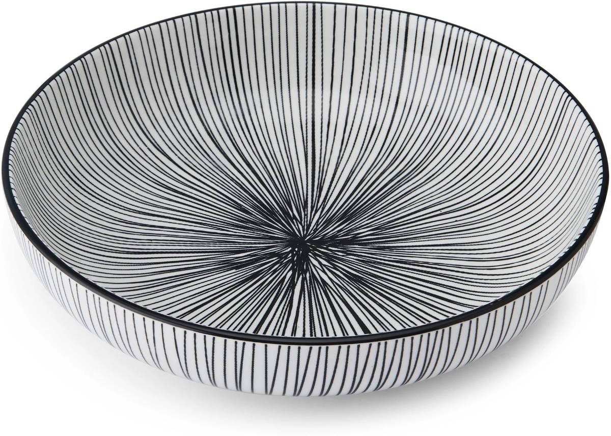 Mikasa Kameninová miska Black Stripe, 21 cm