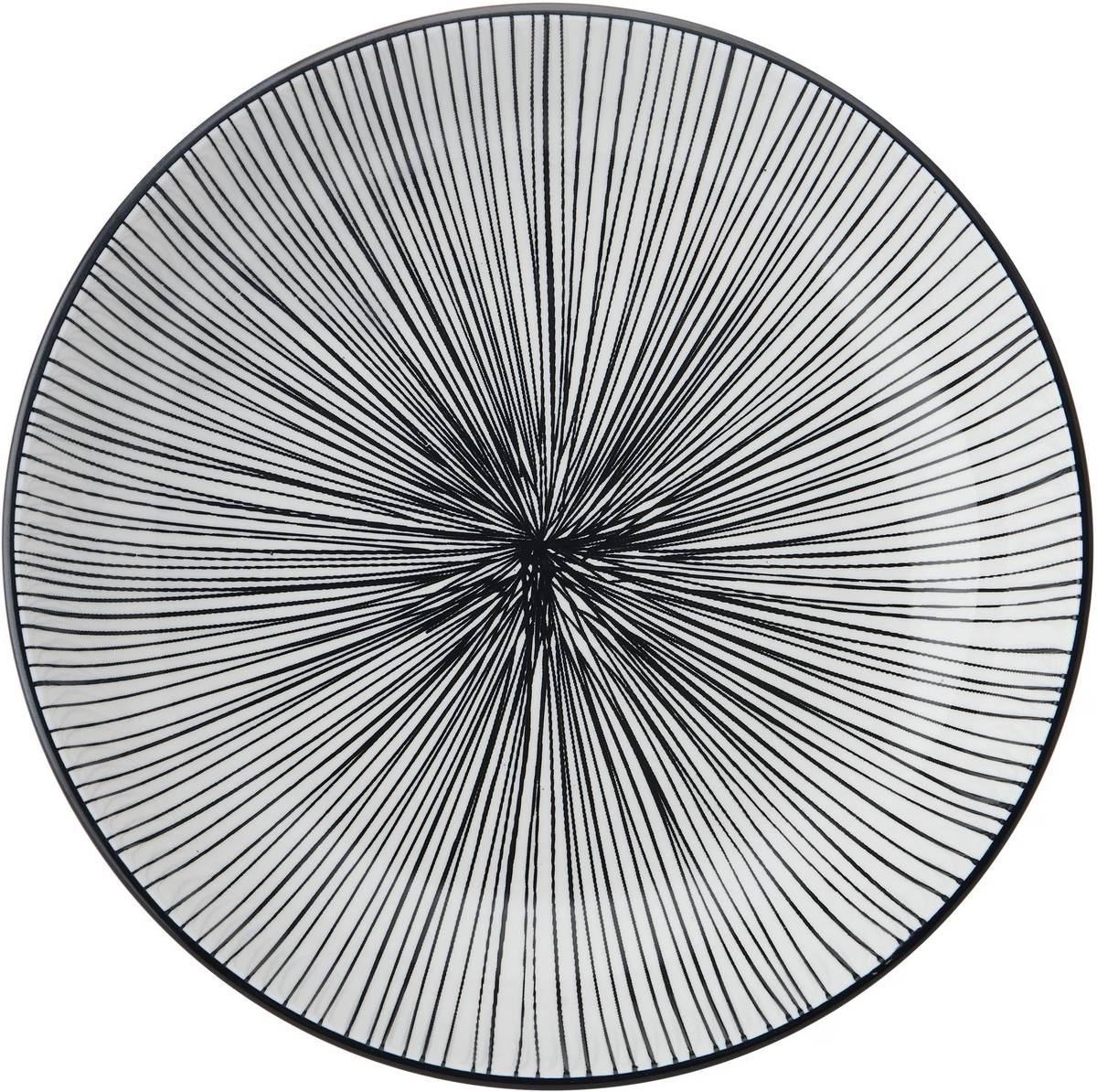 Mikasa Kameninová miska Black Stripe, 21 cm