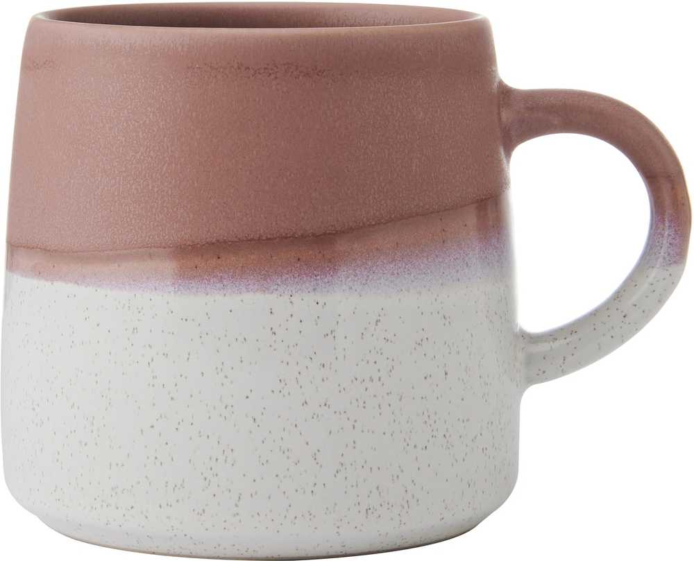 Mikasa Kameninový hrnek Pink Reactive Glaze, 390 ml
