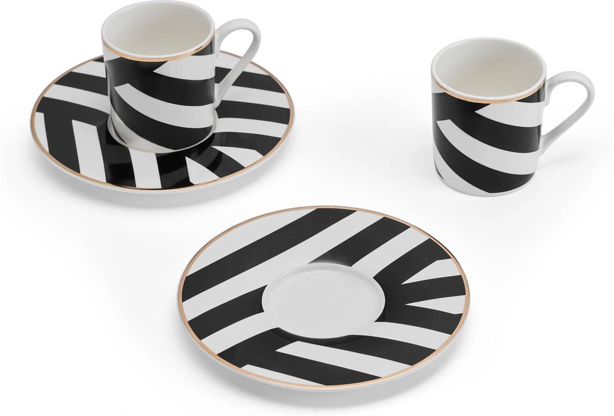 Mikasa Luxe Deco Sada šálků ma espresso, 110 ml, 2 ks