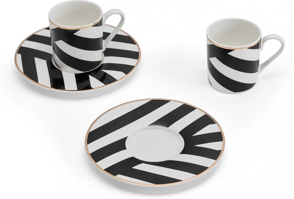 Mikasa Luxe Deco Sada šálků ma espresso, 110 ml, 2 ks