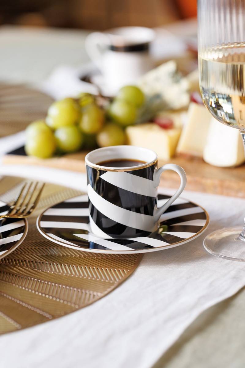 Mikasa Luxe Deco Sada šálků ma espresso, 110 ml, 2 ks