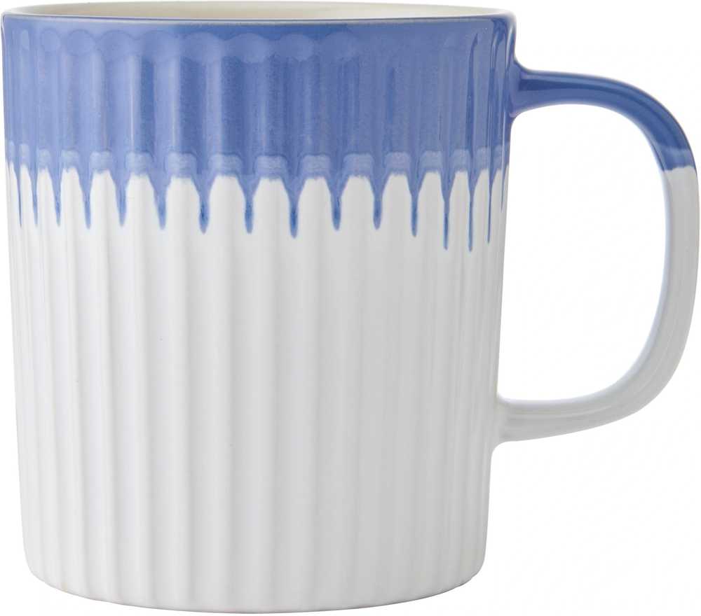 Mikasa Kameninový hrnek Blue Textured, 410 ml