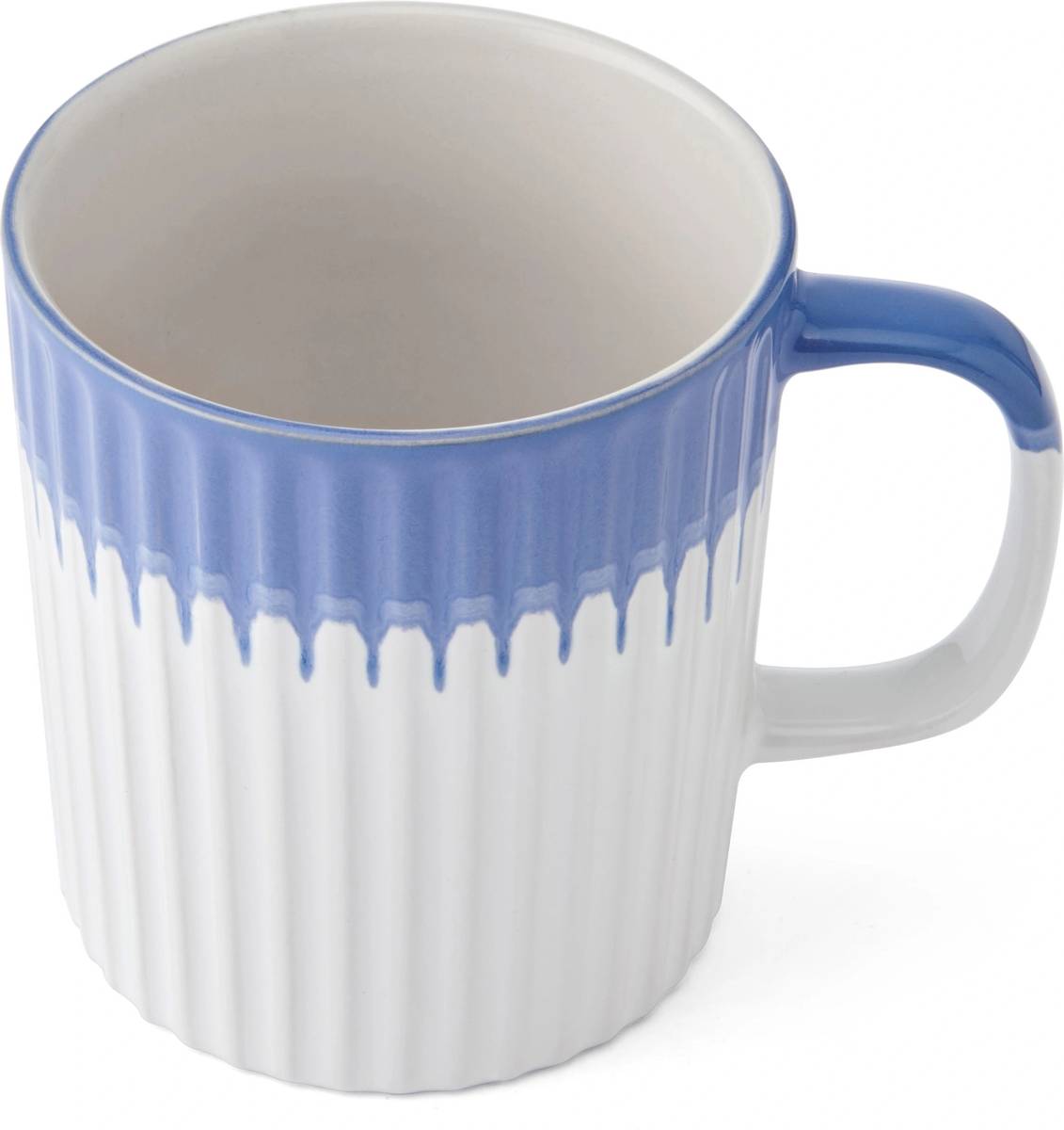 Mikasa Kameninový hrnek Blue Textured, 410 ml