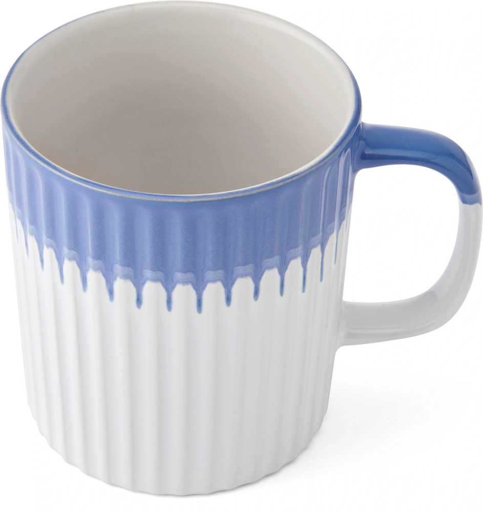 Mikasa Kameninový hrnek Blue Textured, 410 ml